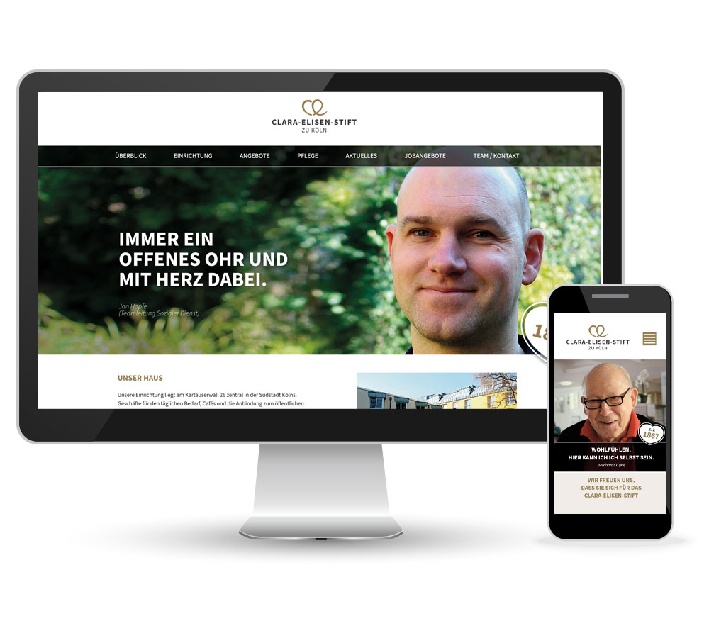 Clara-Elisen-Stift Webdesign Webdesign für das Clara-Elisen-Stift
