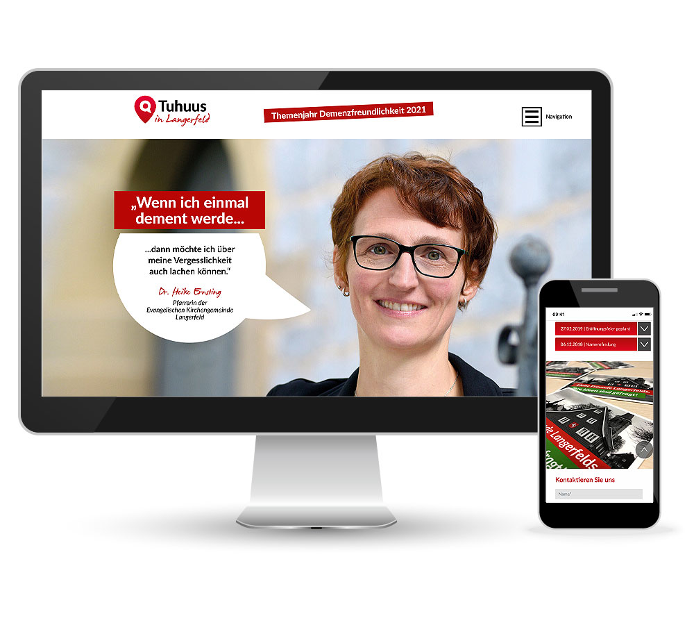 Webdesign für Tuhuus in Langerfeld