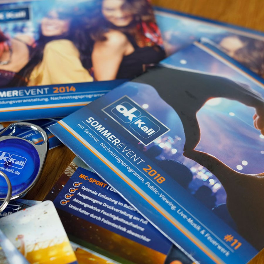 Werbemittel Schluesselanhaenger DVDs für Kall