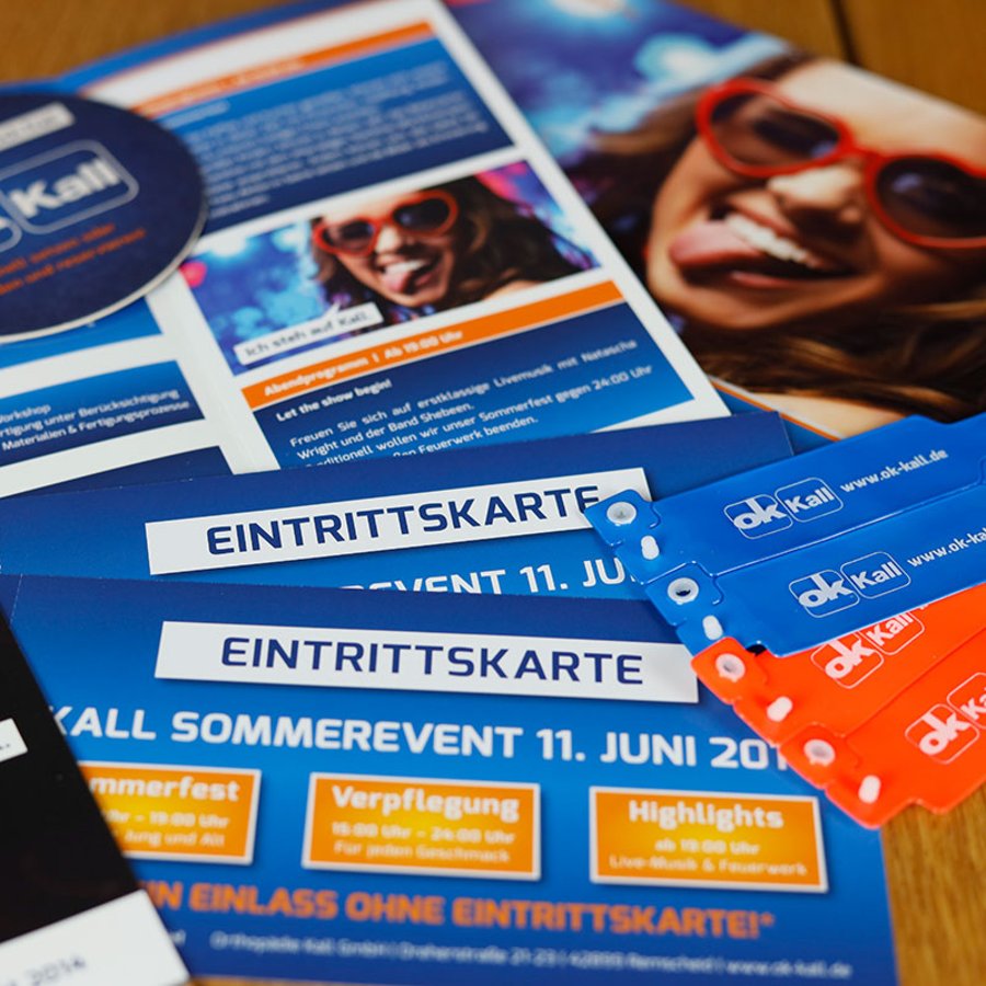 Drucksachen für Events
