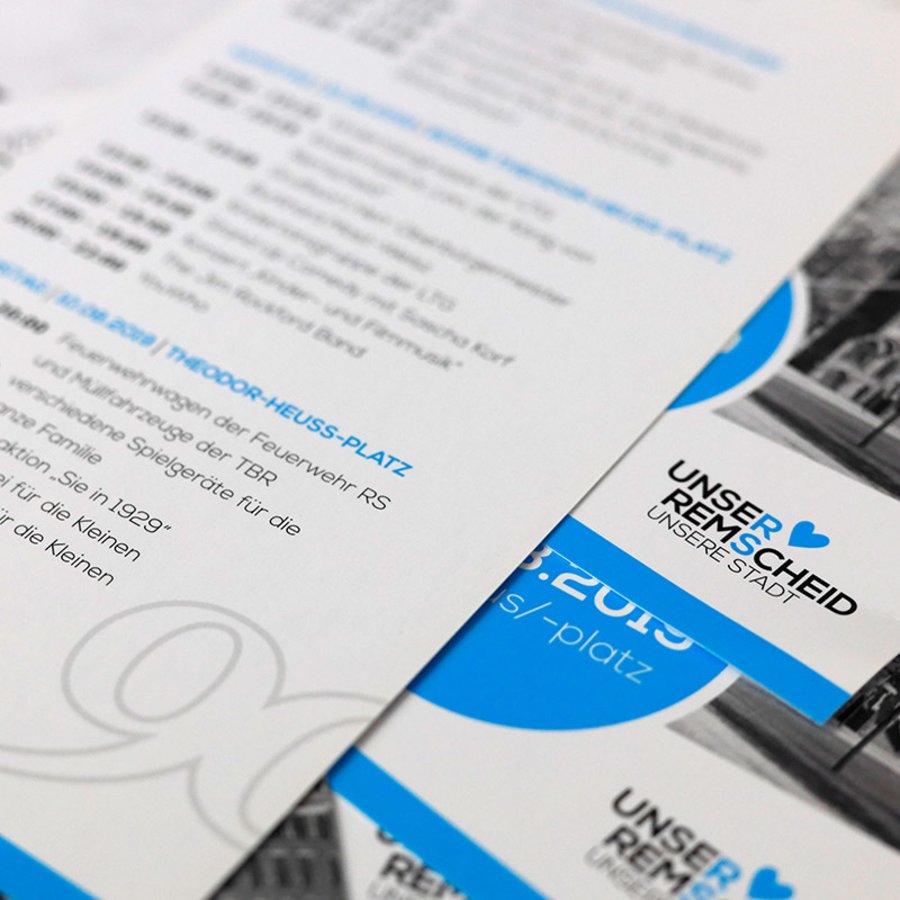 Flyer zur Aktion »90 Jahre Großstadt«